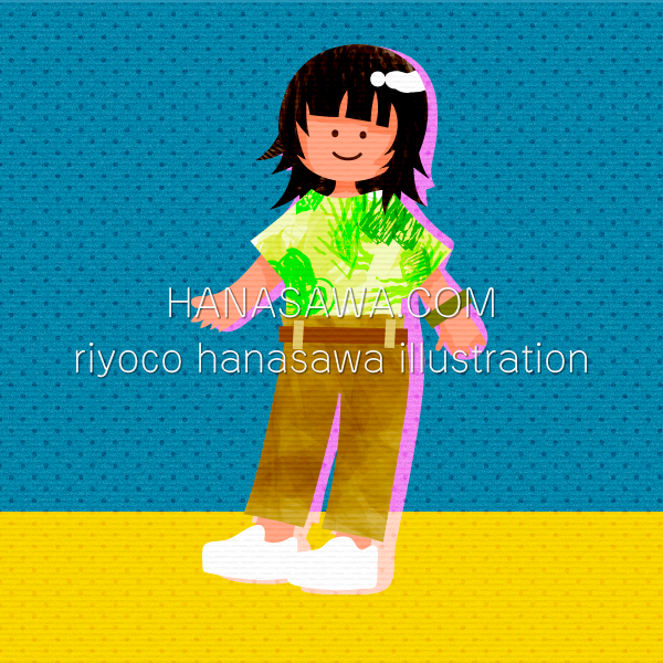 RiyocoHanasawa-ILLUSTRATION/2020・夏服を着る女の子