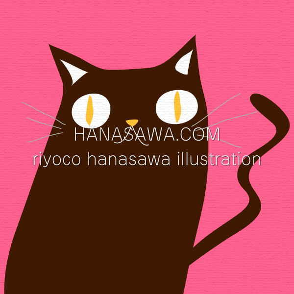 RiyocoHanasawa-ILLUSTRATION/animal・黒猫