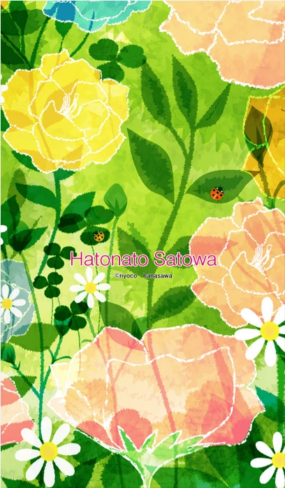 RiyocoHanasawa-ILLUSTRATION/LINECreators_39Flower-garden-春