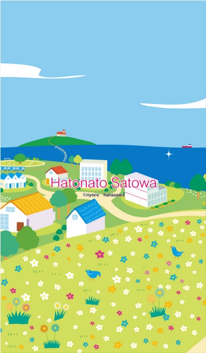 RiyocoHanasawa-ILLUSTRATION/LINECreators_43青い鳥と海【春・夏】